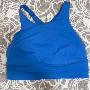 Blue Lululemon sports bra